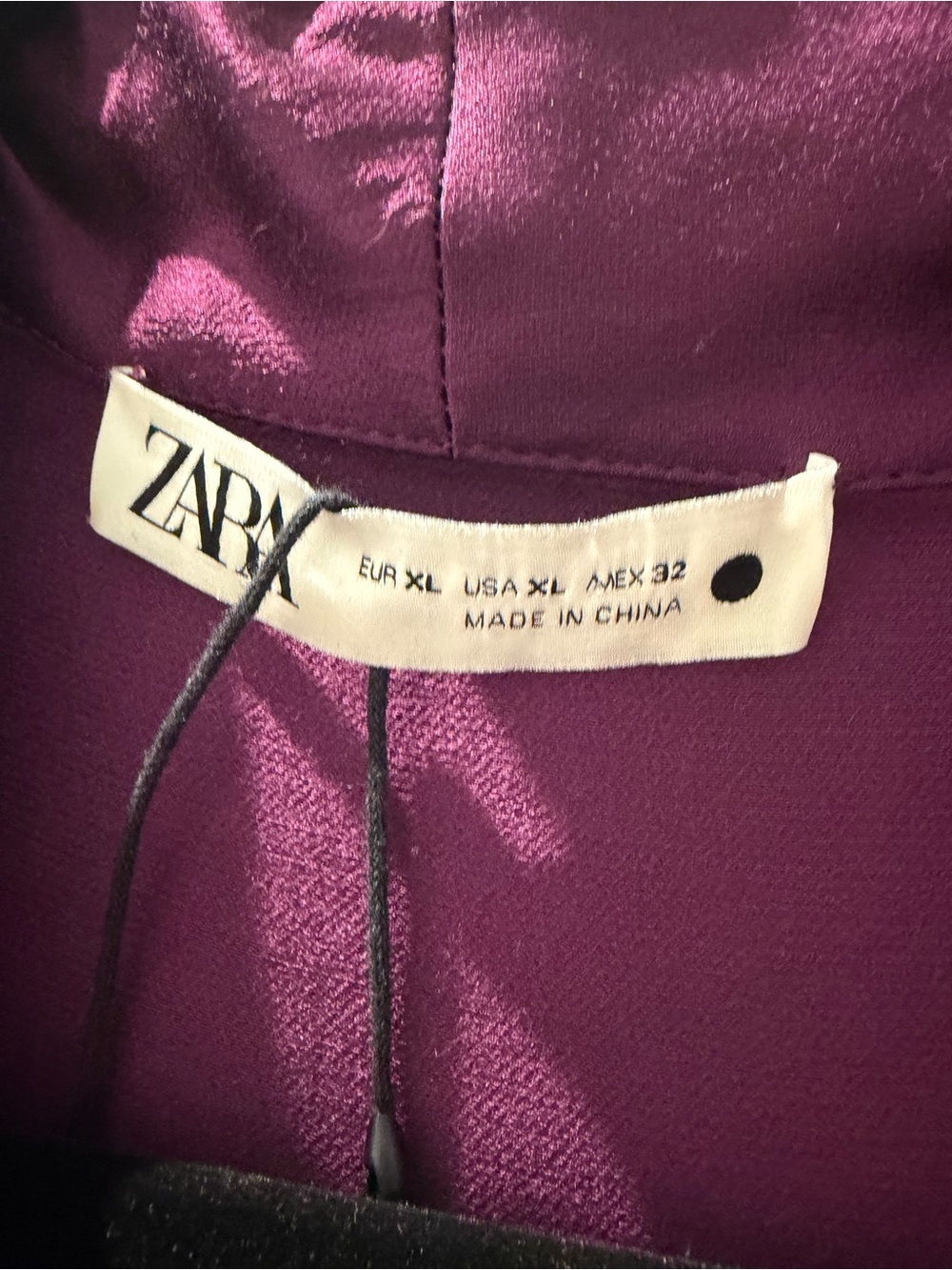 Zara Beaded Kimono Robe | Blogger Favourite Plum Viscose Wrap Jacket XL - Picture 7 of 10
